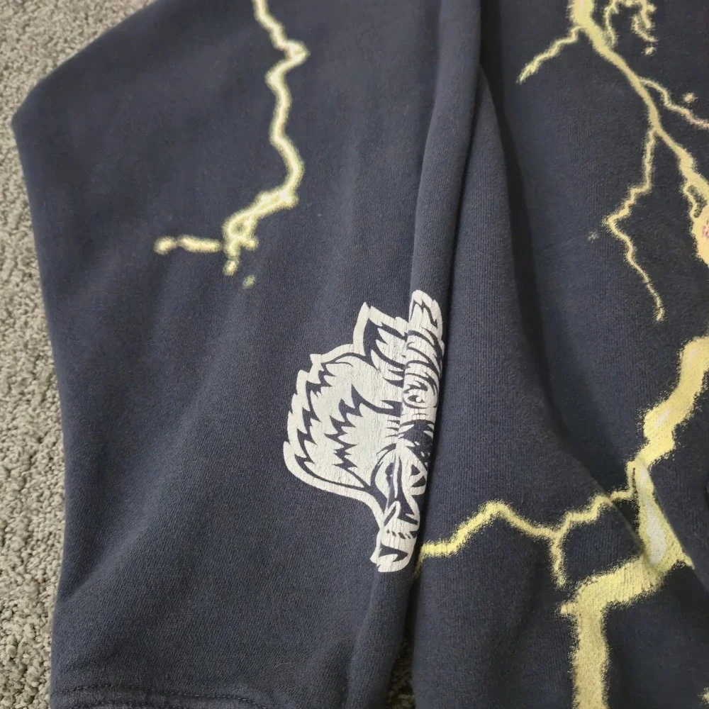 Rare Darc Sport Wolves Club I Am The Storm Lightning AOP Hoodie Size XL 608/1000 - Picture 4 of 9